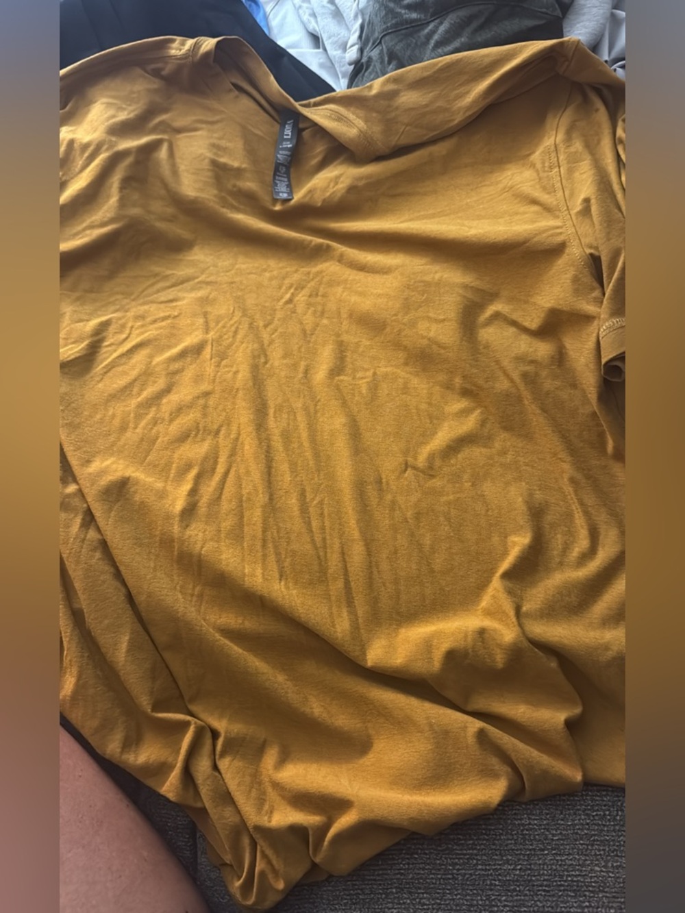 Vuori Men's Shirt - Mustard Yellow